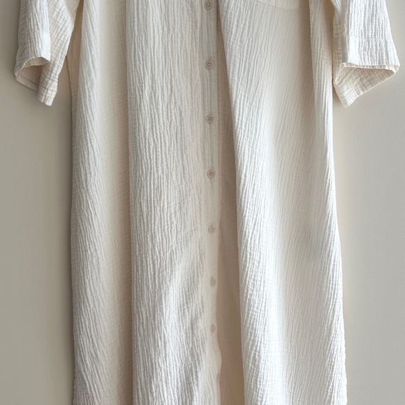 Madewell Isla Maxi Dress, Lighthouse Color, Button Down Kaftan, Size Large - Picture 7 of 16